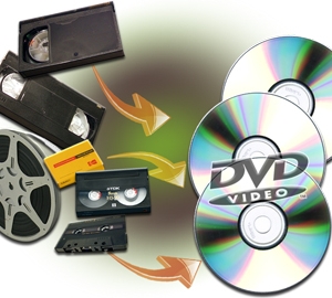 Transferts numériques de cassettes et films